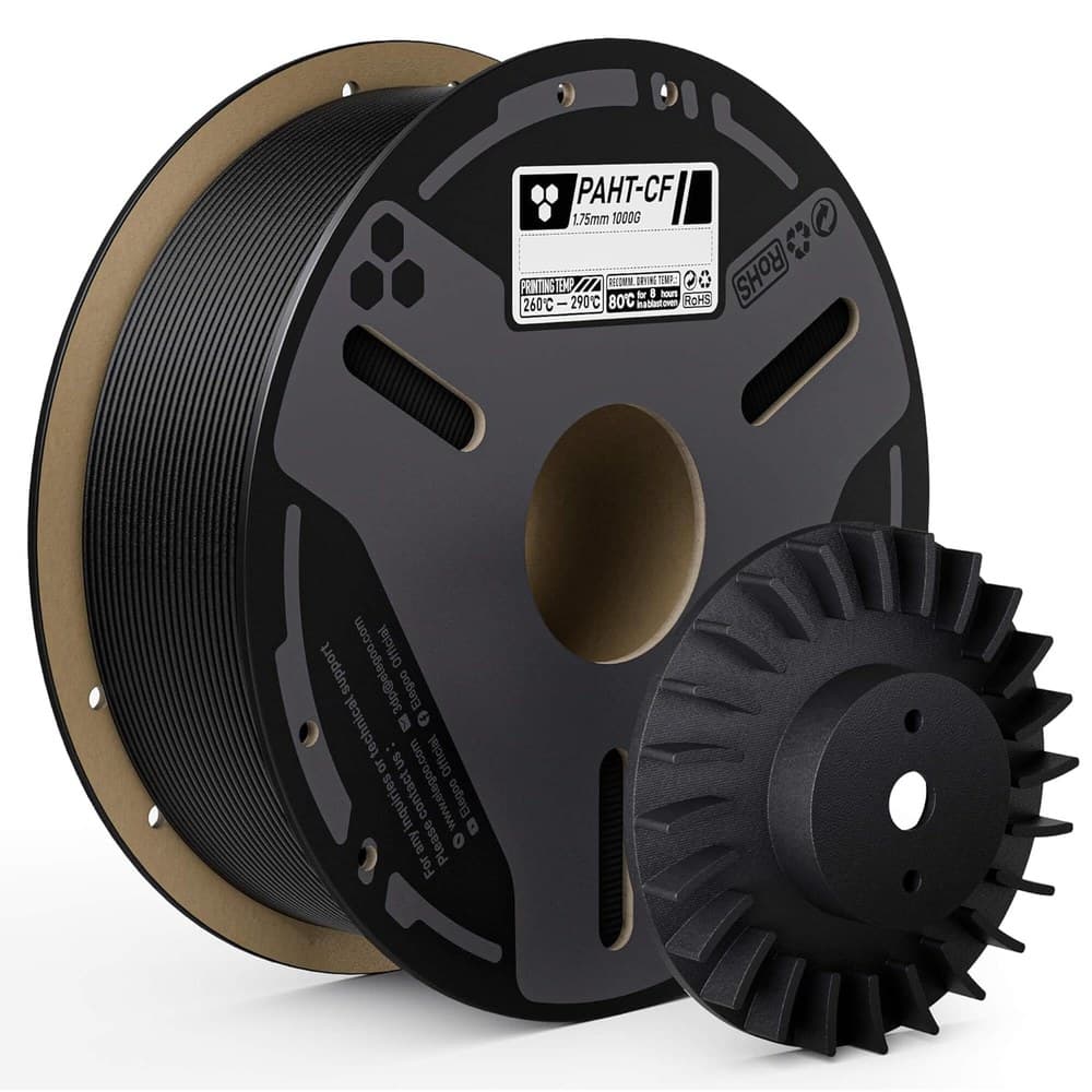 Elegoo PAHT-CF carbon-fibre nylon filament spool, 1.75mm black